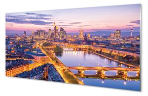 Panouri de sticlă panorama de noapte din Berlin
