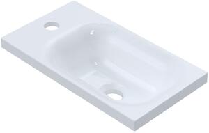 Ruvetti Misti lavoar 40x22 cm dreptunghiular mobilier alb luciu DOL_MI4022