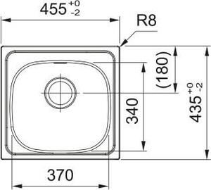 Franke Spark SKN chiuveta din otel 45.5x43.5 cm oţel 101.0712.231