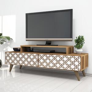 City - Walnut, White