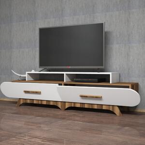 Flora - Walnut, White