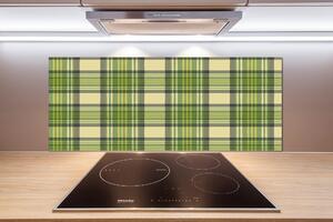 Panou sticlă bucătărie grila verde
