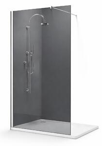 Paravan de dus Walk-In sticla securizata fumurie 8 mm, 90x190 cm
