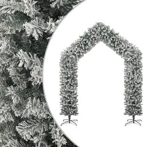 Arcadă pom de Crăciun cu zăpadă pufoasă, 270 cm