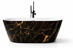 Cada baie freestanding Portofino Negru