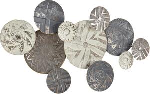 Decoratiune perete gri Caritan 110/60/8 cm