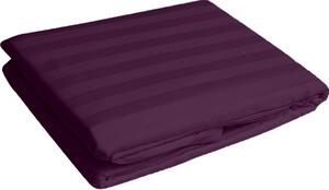 Cearsaf de pat cu elastic din damasc, densitate 130 g mp, Mov, 90 200cm