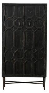 Dulap negru din lemn reciclat 75x143 cm Bequest – BePureHome