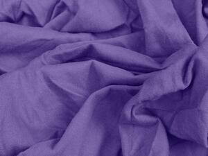 Cearsaf Jersey cu elastic 90x200 cm violet inchis