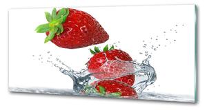 Panou sticla securizata bucatarie Căpșuni și apă