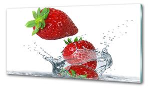 Panou sticla securizata bucatarie Căpșuni și apă