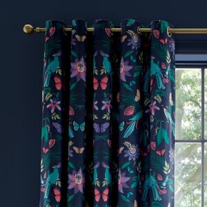 Draperii albastre 2 buc. 117x229 cm Mya Tropical Bird – Catherine Lansfield
