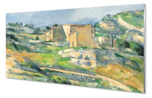 Tablouri acrilice Arta pictat casa de pe deal