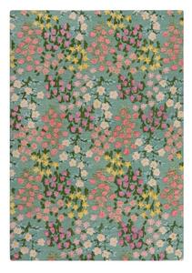 Covor verde mentă țesut manual din lână 120x170 cm Emilia Floral – Flair Rugs