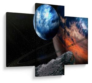 Tablou planetei în cosmos (90x60 cm)