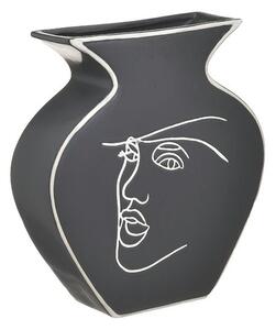 Vaza decorativa, Ceramica, Negru, Elegance