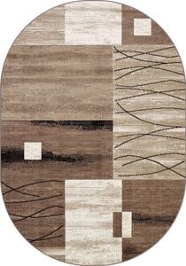 Covor Modern, Luna 1805, Bej Maro , Oval, Diverse Dimensiuni, 1300 gr mp