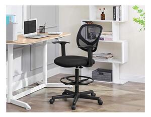 Scaun de birou, Songmics, 120 Kg, OBN25BK, 55-75 cm