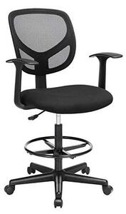 Scaun de birou, Songmics, 120 Kg, OBN25BK, 55-75 cm