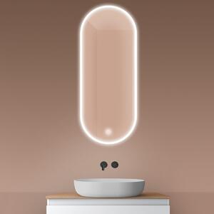 Oltens Nordlis oglindă 50x120 cm oval cu iluminare cu covoraș de încălzire 64104000