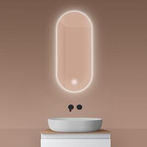 Oltens Nordlis oglindă 40x90 cm oval cu iluminare cu covoraș de încălzire 64113000