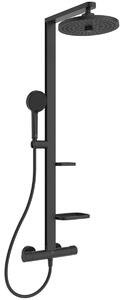 Ideal Standard Alu+ set de duș perete cu termostat negru BD583XG