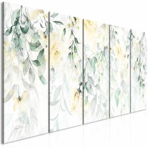 Tablou - Waterfall of Roses (5 Parts) Narrow - Second Variant