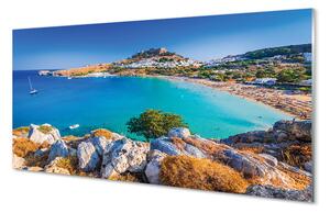Panouri de sticlă Grecia Coast Panorama Beach