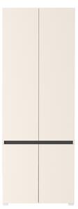 Dulap LONDON 5, casmir/gri antracit, PAL, cu 4 usi, 80x38x220 cm