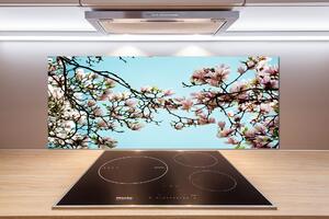 Sticlă pentru bucătărie flori magnolia
