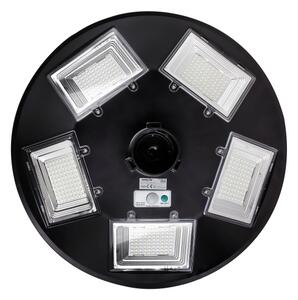 Lampă LED stradală solară cu senzor LED/22W/6V 6500K IP65 negru + telecomandă