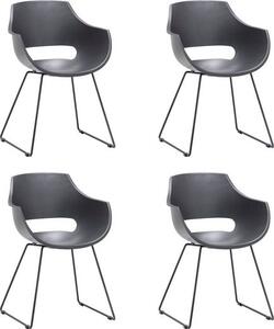 Set 4 scaune Rockville gri 60/54/85 cm