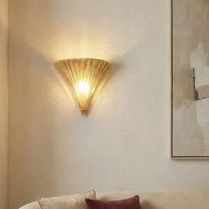 Ideallux Ideal Lux Santa ap1 small aplică de perete, auriu, reglabil, Auriu / Alamă, Camera de zi / sufragerie, Sticlă