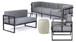 Set mobilier de grădină gri din aluminiu pentru 6 persoane – Bonami Essentials