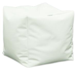 Taburet Cub XL, Material Piele ecologica - Alb