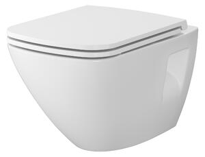 Cersanit Moduo set vas și capac agăţat fără margine alb lucios S701-971