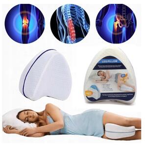 Perna ortopedica pentru genunchi si picioare, spuma cu memorie, husa detasabila, pentru ameliorarea durerilor de sciatica, spate, sold, genunchi si
