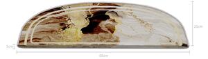 Covorașe pentru scări maro-crem 16 buc. 20x65 cm Golden Marble – Vitaus