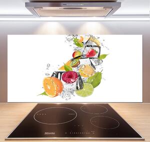 Sticlă printata bucătărie gheață de fructe