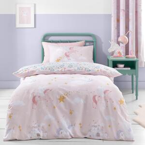 Lenjerie de pat pentru copii pentru pat de o persoană 135x200 cm Fairytale Unicorn – Catherine Lansfield