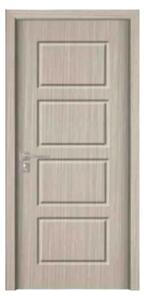 Usa Interior din MDF Novo Doors ND82, Cadru din Lemn Masiv, KIT COMPLET, Toc , Manere si balamale incluse (Culoare: Gri deschis, Dimensiune: 60 cm, Maner: Standard, Toc: Fix)