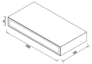 Aplică LED de exterior LED/12W/230V IP65 neagră Top Light