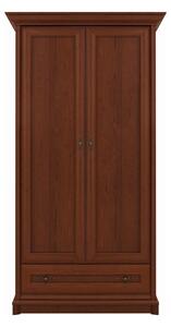 Dulap KENT, castan, PAL, cu 2 usi si un sertar, 110x66x205 cm