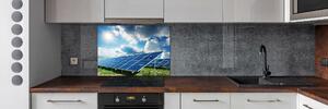 Panou sticlă bucătărie baterii solare