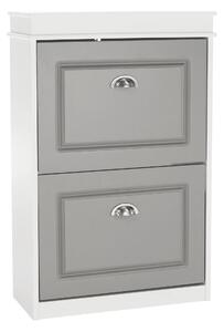Pantofar SEBER TIP 1, gri/alb, PAL, 54x24x83 cm