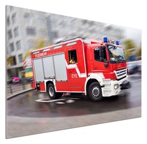 Panou sticla securizata bucatarie Mașină de pompieri