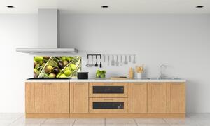 Panou sticlă decorativa bucătărie măsline proaspete