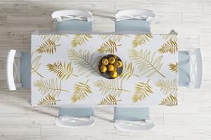Față de masă din amestec de bumbac Minimalist Cushion Covers Gold Leaf, 140 x 180 cm