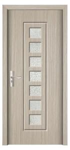 Usa Interior din MDF Novo Doors ND236, Cadru din Lemn Masiv, Geam Sablat, KIT COMPLET, Toc , Manere si balamale incluse (Culoare: Gri, Dimensiune: 60 cm, Maner: Standard, Toc: Fix)