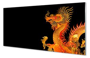 Tablouri acrilice dragon de aur japonez